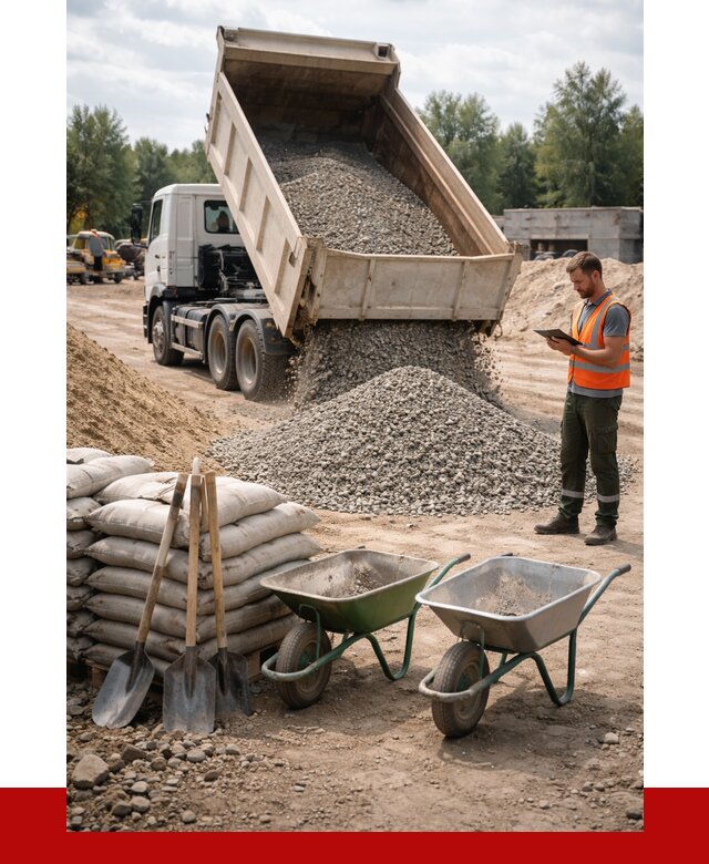 Доставка нерудных материалов в Наро-Фоминске от 1229 руб. | ПРОНЕРУДНр-