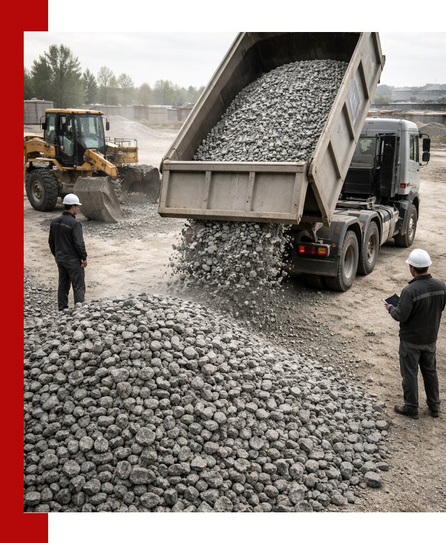 Доставка гранитного щебня фракции 20-40 в Наро-Фоминске
