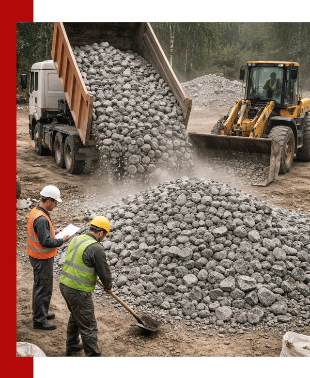 Гранитный щебень фракция 70-150 доставка в Наро-Фоминске