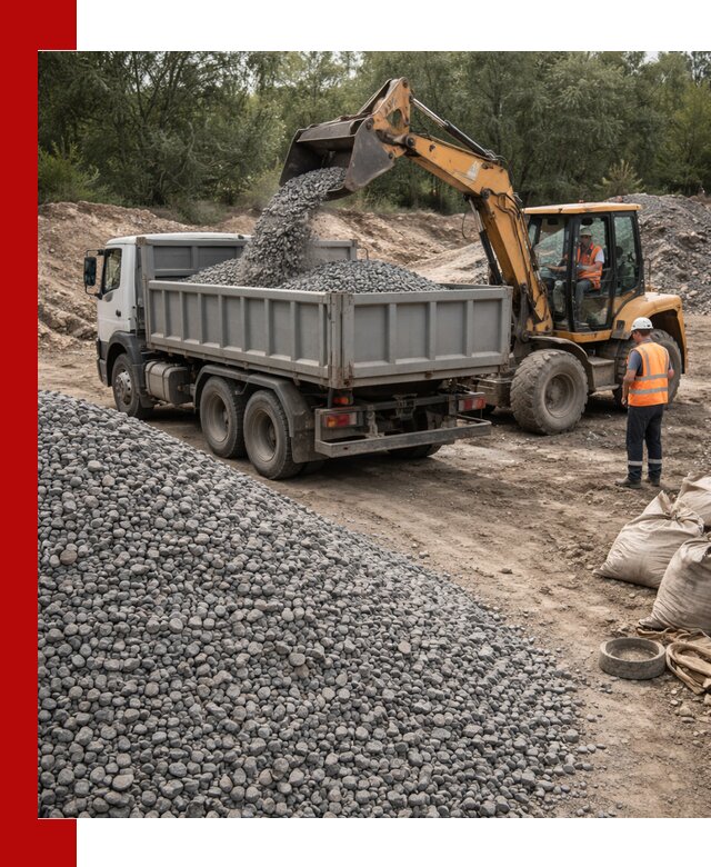 Доставка гравийного щебня в Наро-Фоминске оптом и в розницу
