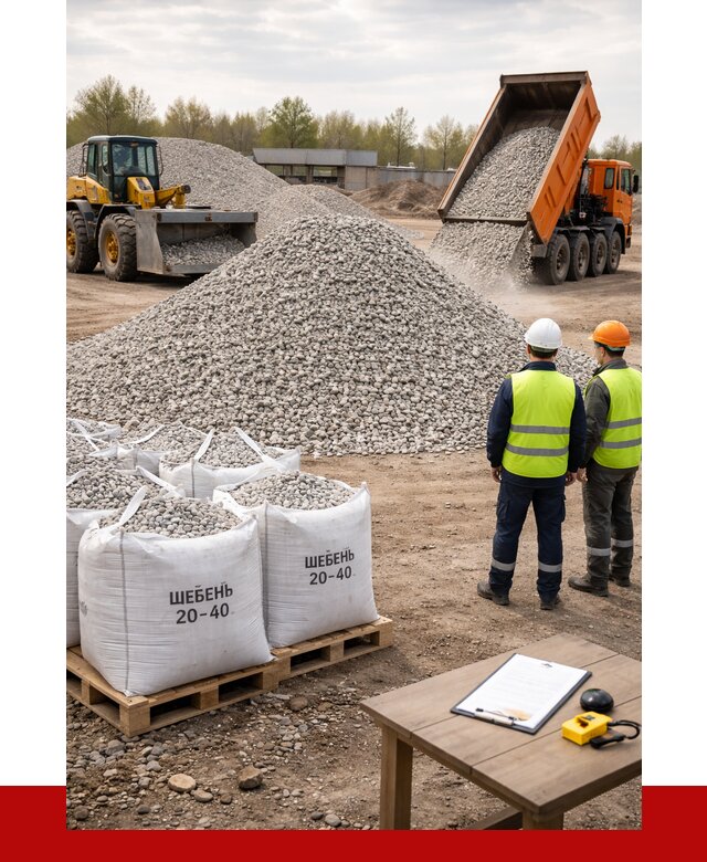 Известняковый щебень 20-40 в Наро-Фоминске от 2151 р. ПРОНЕРУДНр-