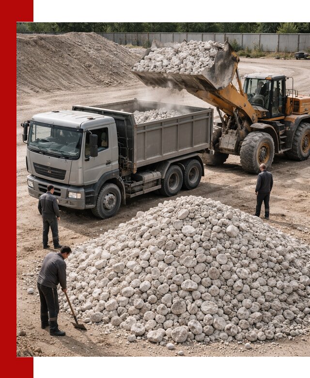 Известняковый щебень фракция 70–150 с доставкой в Наро-Фоминске