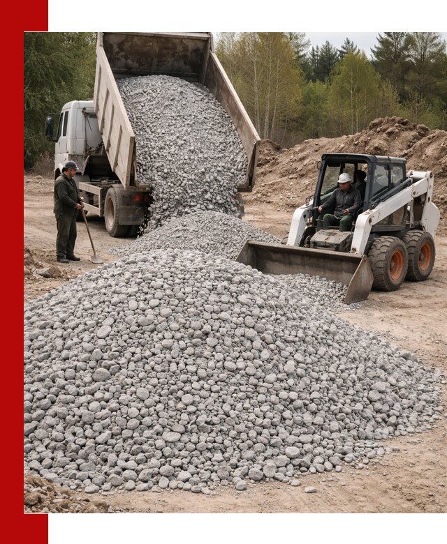 Доставка доломитового щебня в Наро-Фоминске напрямую от карьера