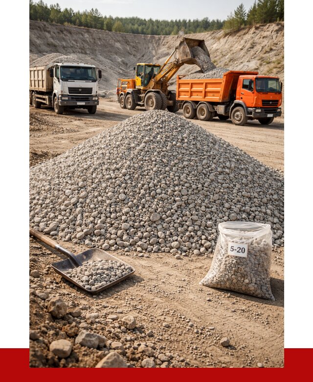 Доломитовый щебень фр. 5-20 в Наро-Фоминске от 4303 р. | ПРОНЕРУДНр-