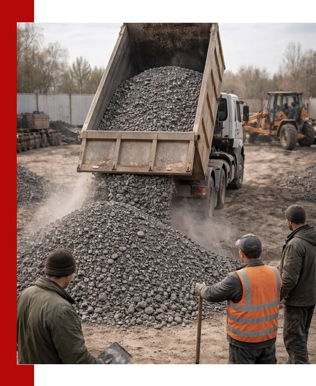 Доставка шлакового щебня в удобные сроки по выгодной цене в Наро-Фоминске