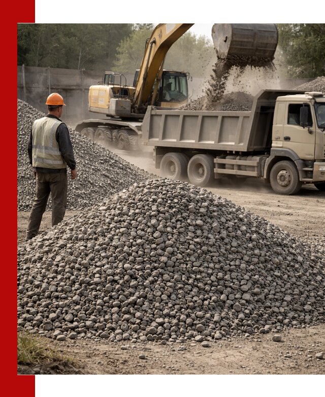 Шлаковый щебень фракция 5-20 с доставкой в Наро-Фоминске