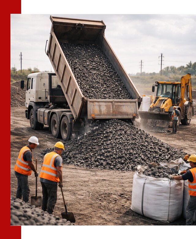 Шлаковый щебень фракция 40-70 с доставкой в Наро-Фоминске