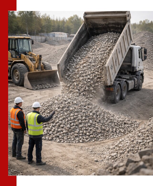 Вторичный щебень фракция 40–70 доставка в Наро-Фоминске