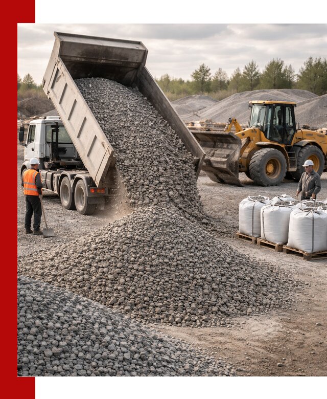 Бетонный щебень фракция 5–20 с доставкой в Наро-Фоминске