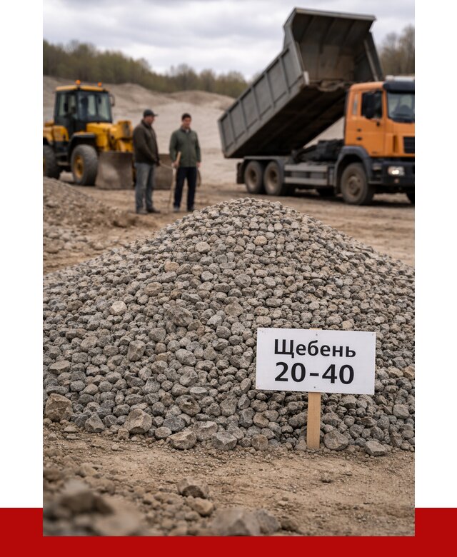 Бетонный щебень фракция 20-40 в Наро-Фоминске от 2510 р. | ПРОНЕРУДНр-