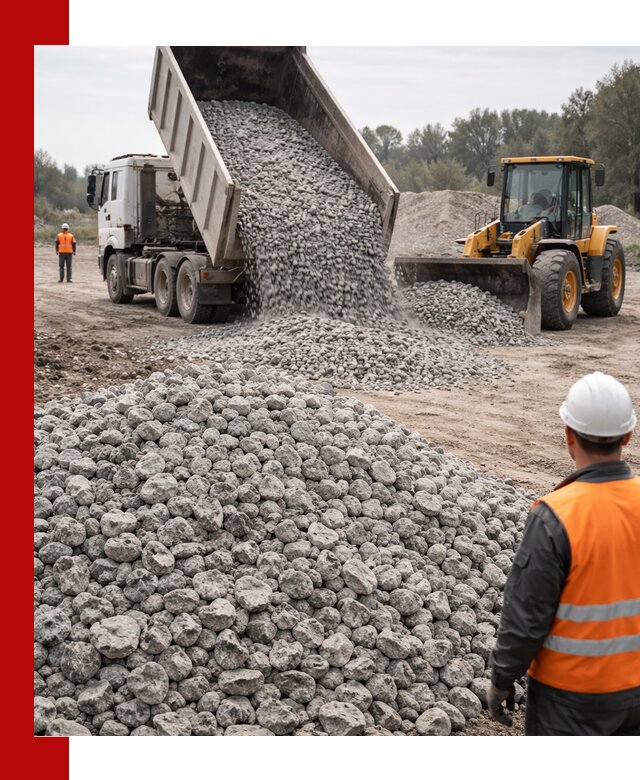 Доставка бетонного щебня фракции 20-40 в Наро-Фоминске