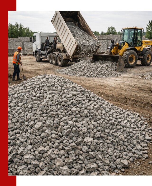 Доставка бетонного щебня фракции 40-70 в Наро-Фоминске