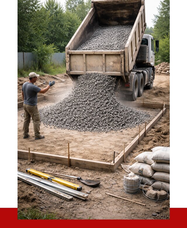 Купить щебень для фундамента в Наро-Фоминске от 4610 р. | ПРОНЕРУДНр-
