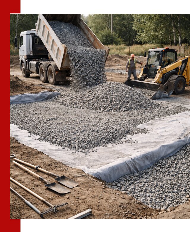 Щебень для фундамента с доставкой в Наро-Фоминске