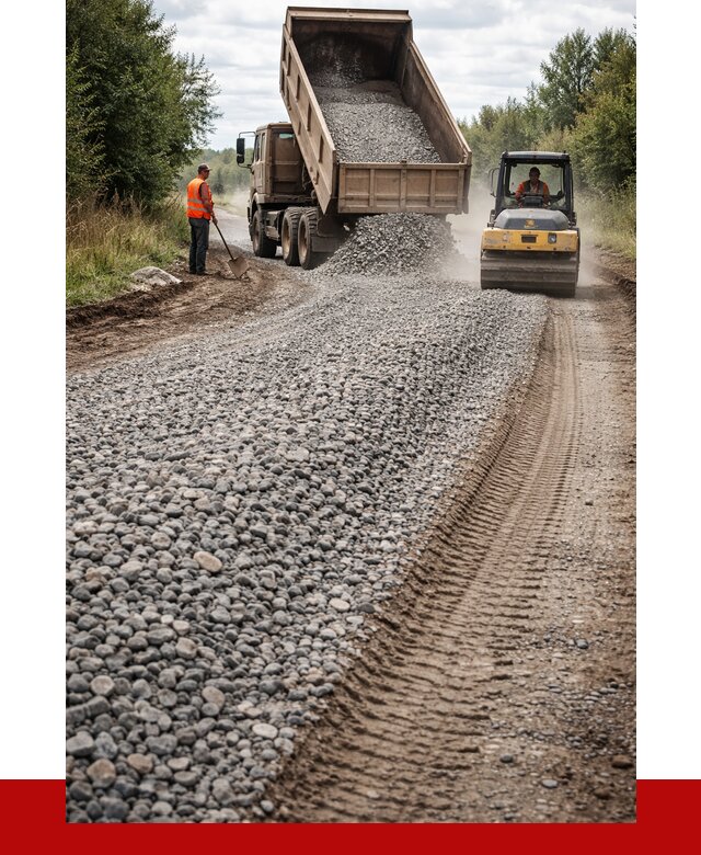 Щебень для отсыпки дороги в Наро-Фоминске от 2766 р. ПРОНЕРУДНр-