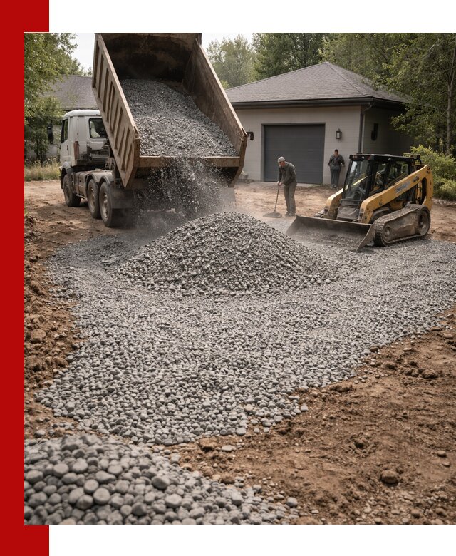 Щебень для парковки в Наро-Фоминске: доставка и укладка качественного материала