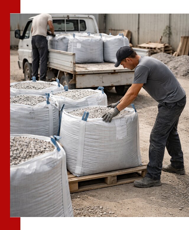 Доставка щебня в мешках по выгодным ценам в Наро-Фоминске
