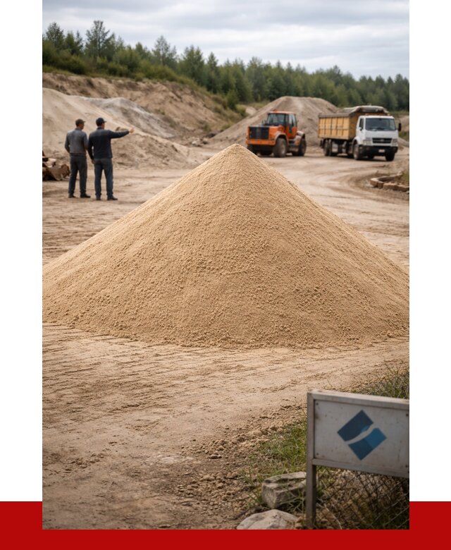 Карьерный песок навалом в Наро-Фоминске от 1844 р. | ПРОНЕРУДНр-