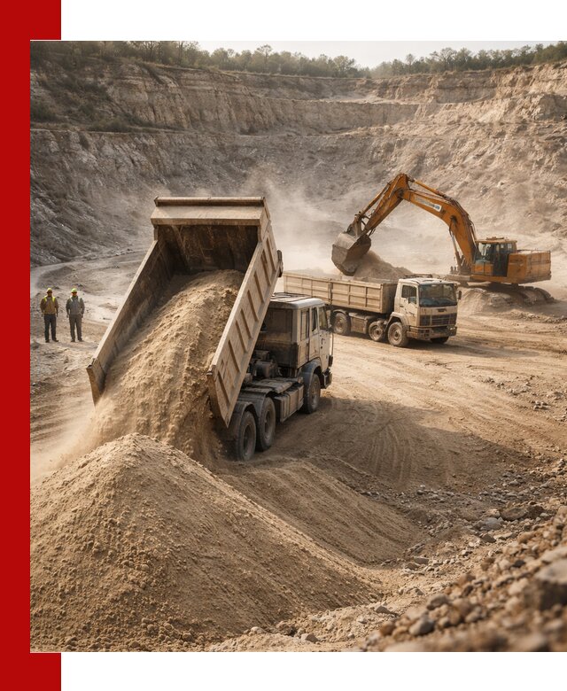 Карьерный песок навалом с доставкой в Наро-Фоминске