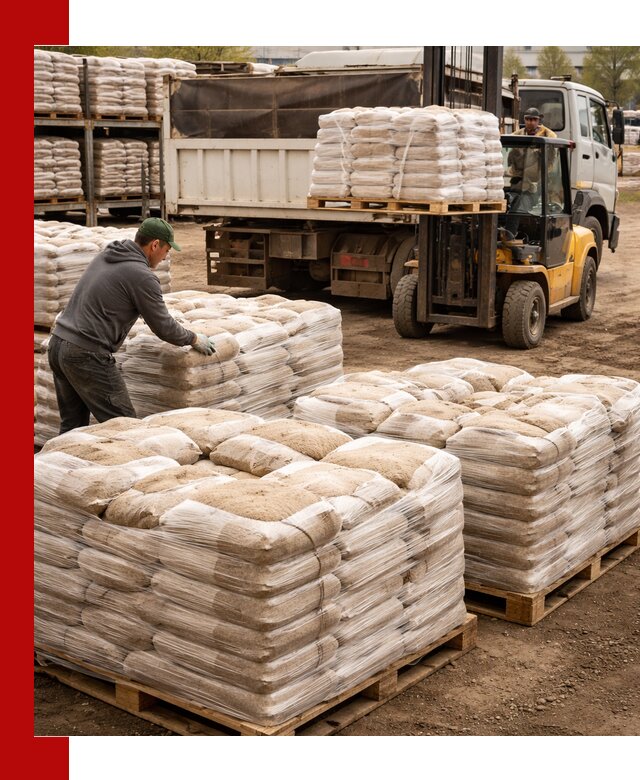 Карьерный песок в мешках с доставкой в Наро-Фоминске