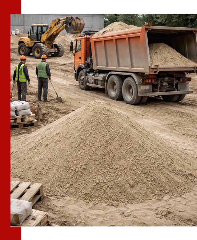 Доставка и продажа мытого речного песка в Наро-Фоминске
