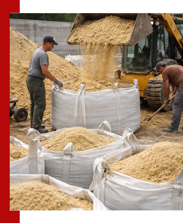 Поставка качественного песка для кладки в Наро-Фоминске
