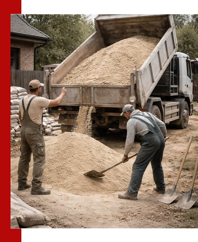 Песок для штукатурки с доставкой в Наро-Фоминске качественный и чистый