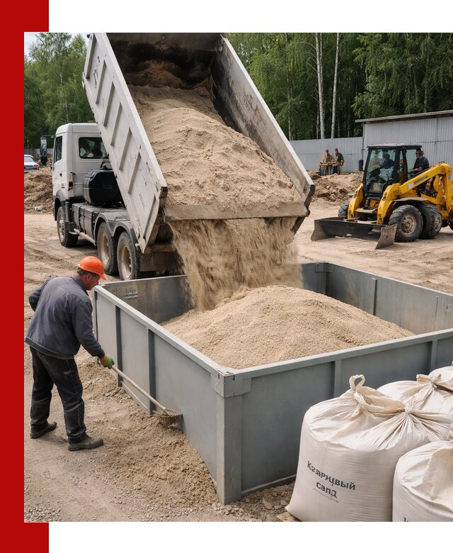 Кварцевый песок для фильтра в Наро-Фоминске — доставка и качество