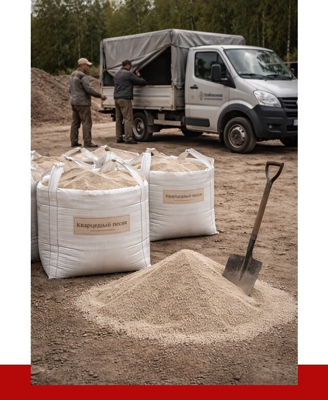 Кварцевый песок для пескоструя в Наро-Фоминске от 4610 р. | ПРОНЕРУДНр-
