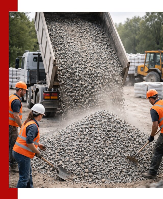 Доставка гравия и камня в Наро-Фоминске оптом и в розницу