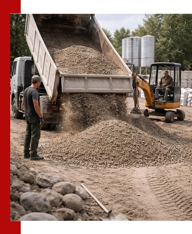 Доставка ПГС С3 в Наро-Фоминске самосвалами и миксерами