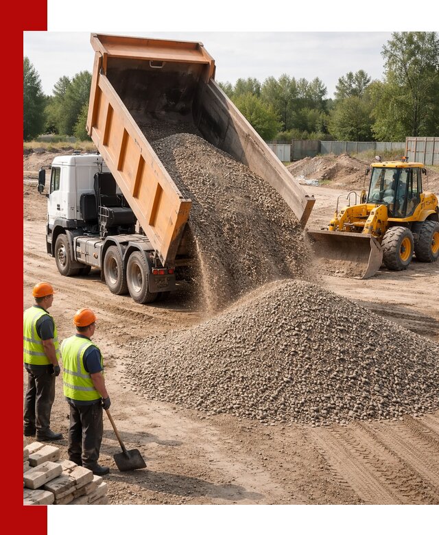 Доставка щебёночно-песчаной смеси ЩПС С7 в Наро-Фоминске
