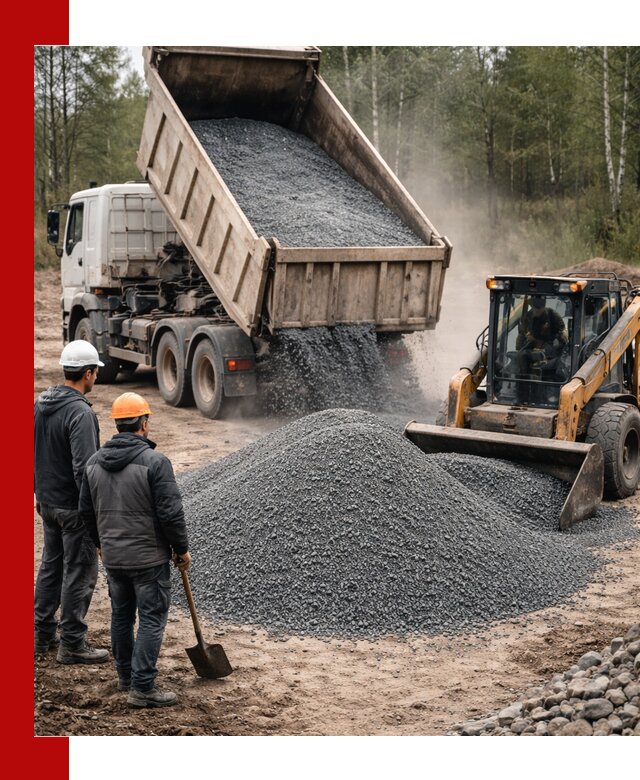 Гранитный отсев 0-5 с доставкой и разгрузкой в Наро-Фоминске