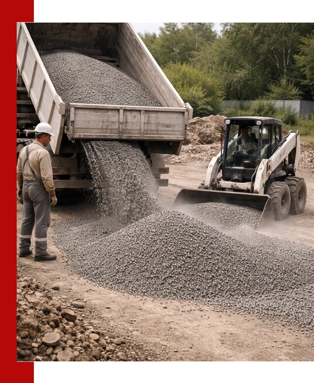 Доставка гравийного отсева 0-5 в Наро-Фоминске оптом и в розницу