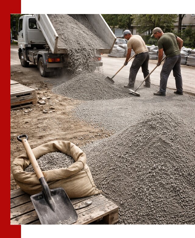 Отсев для тротуарной плитки в Наро-Фоминске — доставка и укладка