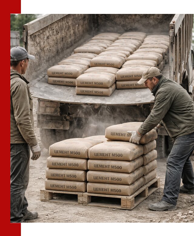 Цемент М500 с доставкой самосвалом в Наро-Фоминске