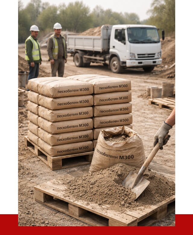 Пескобетон М300 в Наро-Фоминске с доставкой от 4764 р. за куб | ПРОНЕРУДНр-