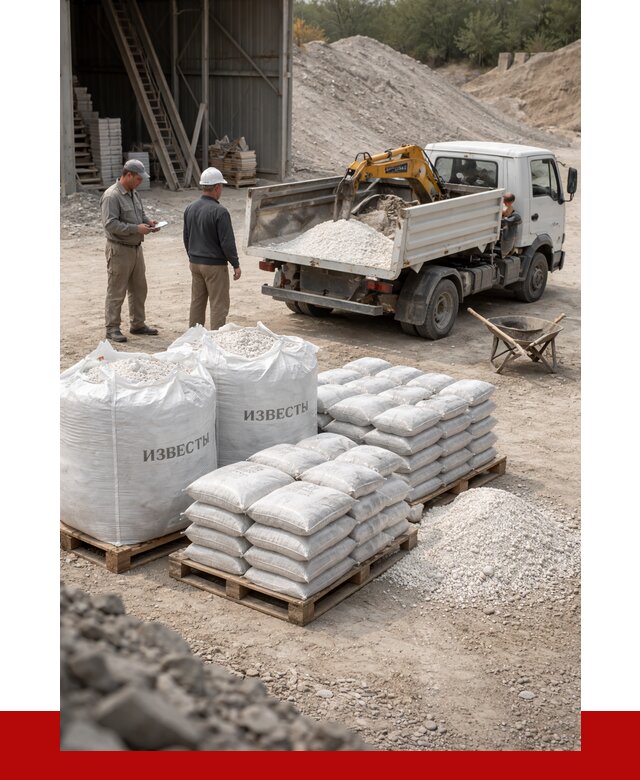 Известь строительная в Наро-Фоминске с доставкой от 4303 р. | ПРОНЕРУДНр-