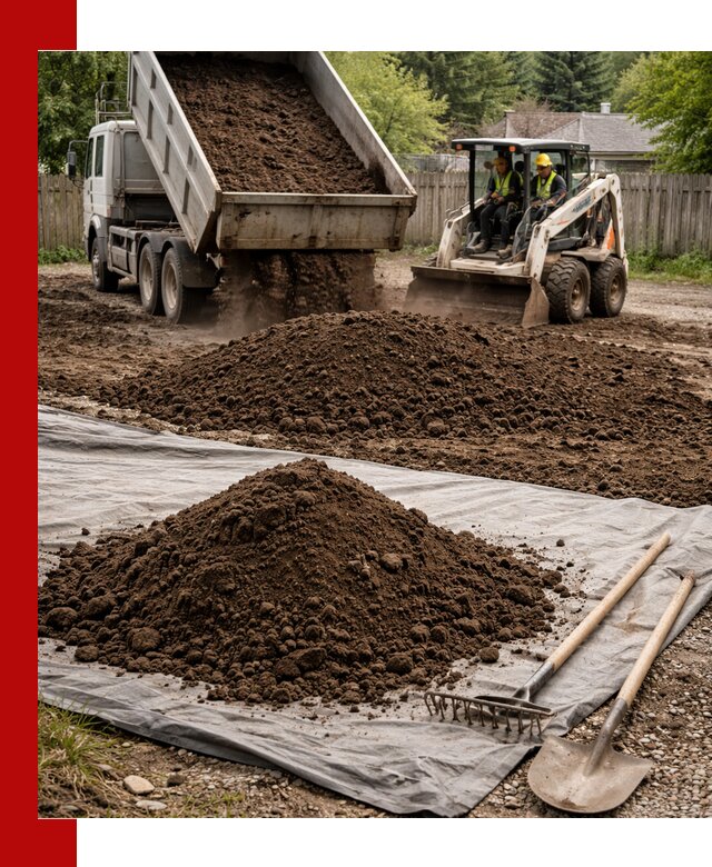 Грунт для отсыпки участка с доставкой в Наро-Фоминске