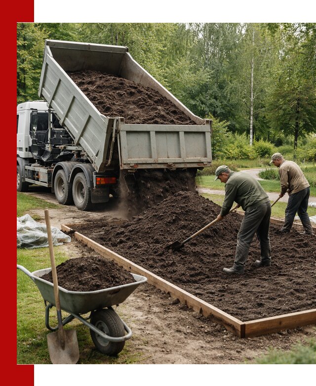 Доставка грунта для озеленения и благоустройства в Наро-Фоминске
