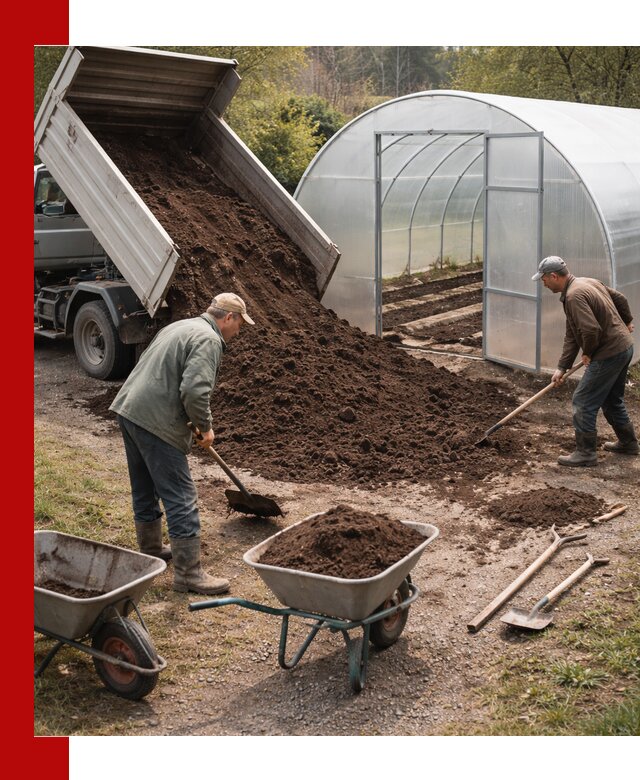 Грунт для теплицы с доставкой в Наро-Фоминске — плодородный субстрат под растения