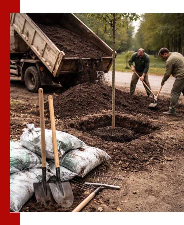 Грунт для посадки деревьев в Наро-Фоминске — доставка и подготовка почвы