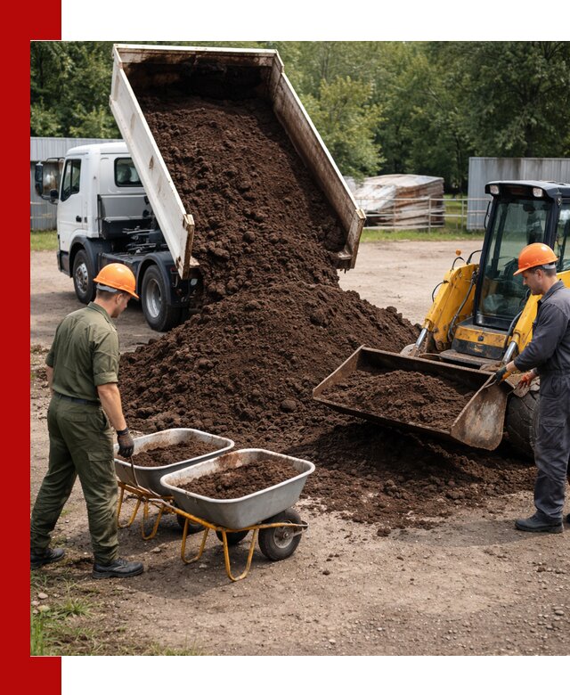 Доставка торфо-земляной смеси в Наро-Фоминске для огорода и ландшафта