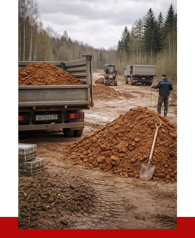 Глина и суглинки в Наро-Фоминске от 4610 р. за куб | ПРОНЕРУДНр-