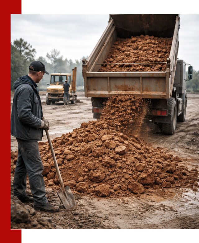 Глина для засыпки в Наро-Фоминске с доставкой самосвалами