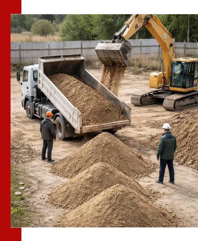 Доставка супеси вагонными и автопартиями в Наро-Фоминске