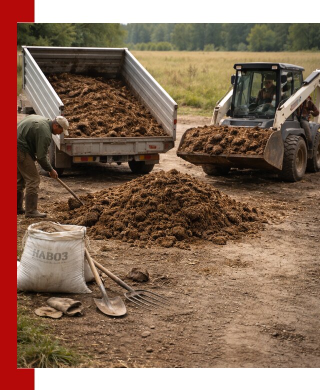 Доставка конского навоза в Наро-Фоминске с разгрузкой и доставкой на объект