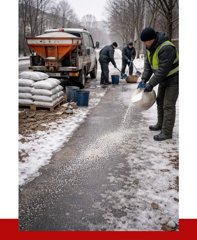 Реагент против гололеда в Наро-Фоминске с доставкой от 4610 р. | ПРОНЕРУДНр-