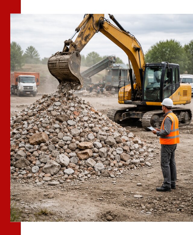 Доставка и вывоз строительного боя в Наро-Фоминске