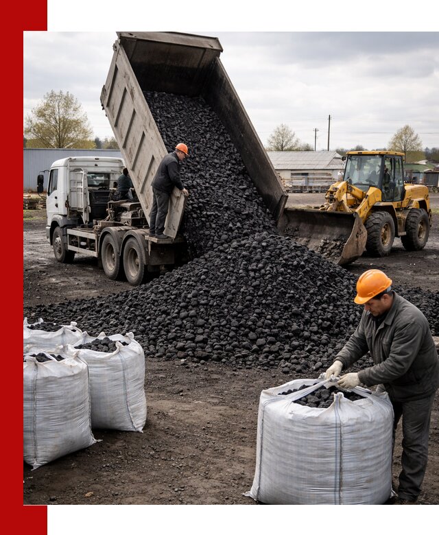 Доставка каменного угля в Наро-Фоминске оптом и в розницу